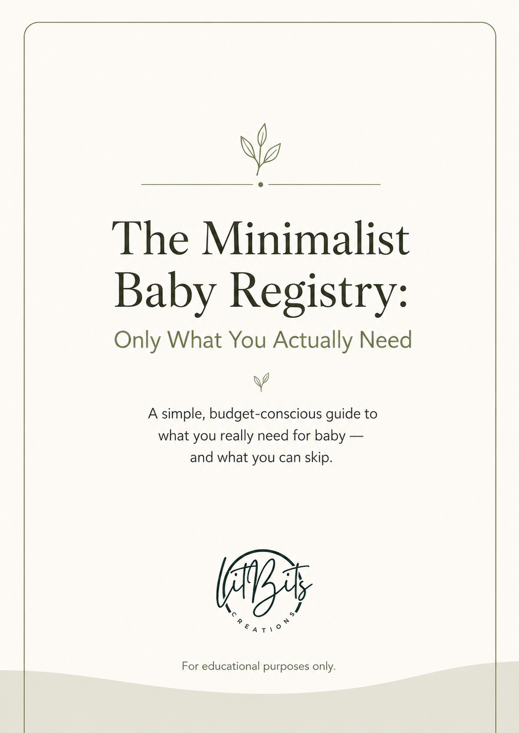 Minimalist Baby Registry: Only What You Actually Need
